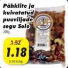 Allahindlus - Pähklite ja kuivatatud puuviljade segu Solo, 200g