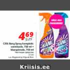 Allahindlus - Cillit Bang Spray komplekt:
vannitoale,750 ml +
klaaspinnale,750 ml