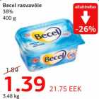 Allahindlus - Becel rasvavõie 38% 400 g