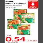 Allahindlus - Knorr Menu kastmed erinevad maitsed 39 g/ 51 g