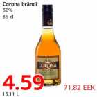 Allahindlus - Corona brändi 36% 35 cl