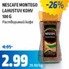 Allahindlus - NESCAFE MONTEGO
LAHUSTUV KOHV
100 G