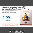 Allahindlus - Saksa KPN poolmagus valge vein Liebfraumilch, Peter Mertes, 3 l