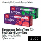 Hambapasta Smilex Teens 12+ Cool Cola või Juicy Lime