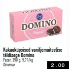 Kakaoküpsised vaniljemaitselise täidisega Domino