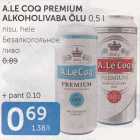 A.LE COQ PREMIUM ALKOHOLIVABA ÕLU 0,5 L