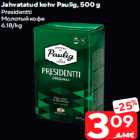 Jahvatatud kohv Paulig, 500 g

