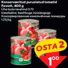 Konserveeritud purustatud tomatid
Favorit, 400 g


