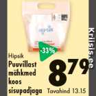 Mähkmed - Hipsik
Puuvillast
mähkmed
koos
sisupadjaga