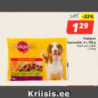 Allahindlus - Pedigree
koerasööt, 4 x 100 g
