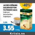 Allahindlus - JACOBS KRÖNUNG GOLDEN EDITION FILTRIKOHV 500 G