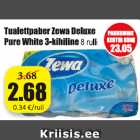 Tualettpaber Zewa Deluxe Pure White 3-kihiline 