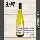 Allahindlus - Saksamaa KPN vein Johann Brunner Riesling Mosel 2013