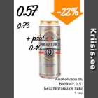 Allahindlus - Alkohoolivaba õlu Baltika 0, 0,5 l