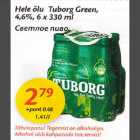 Hele õlu Tuborg Green,4,6%,6х330 ml