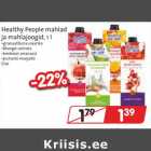 Allahindlus - Healthy People mahlad
ja mahlajoogid, 