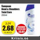 Allahindlus - Šampoon
Head & Shoulders
Total Care
200ml
