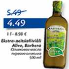 Allahindlus - Ekstra-neitsioliiviõli Alive, Barbera 500 ml