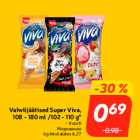 Vahvlijäätised Super Viva,
108 - 180 ml /102 - 110 g*


