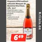 Allahindlus - Hispaania KPN kvaliteetvahuvein
Marques de
Monistrol Brut Rosé,
12%, 75 c