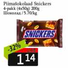 Piimašokolaad Snickers

