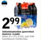 Sidrunimaitseline gaseeritud lauavesi, 6-pakk