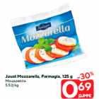 Juust Mozzarella, Formagia, 125 g
