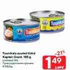 Tuunikala suured tükid
Kapten Grant, 185 g

