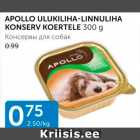 APOLLO ULUKILIHA-LINNULIHA KONSERV KOERTELE 300 G