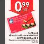 Allahindlus - Northland külmutatud krabimaitselised surimi pulgad, 400g