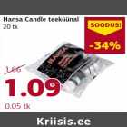 Allahindlus - Hansa Candle teeküünal 20 tk