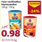 Allahindlus - Fazer vanillisuhkur, küpsetuspulber 120 g / 170