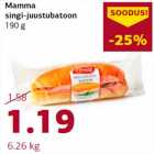 Allahindlus - Mamma singi-juustubatoon 190 g