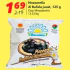 Allahindlus - Mozzarella
di Bufala juust, 125 g