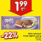 Allahindlus - Milka šokolaad Crispy Joghurt