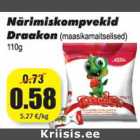 Allahindlus - Närimiskompvekid Draakon (maasikamaitsilised) 110 g