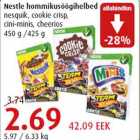 Nestle hommikusöögihelbed nesquik, cookie crisp, cini-minis, cheerios 450 g /425 g