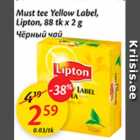 Allahindlus - Must tee Yellow Label, Lipton