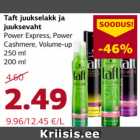 Allahindlus - Taft juukselakk ja
juuksevaht