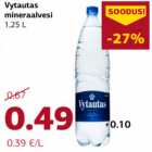 Allahindlus - Vytautas
mineraalvesi
1,25 L