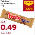 Allahindlus - Twix Xtra
šokolaadibatoon
75 g