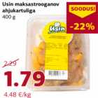 Allahindlus - Usin maksastrooganov
ahjukartuliga
400 g