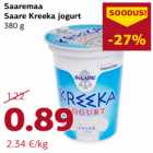 Allahindlus - Saaremaa
Saare Kreeka jogurt
380 g