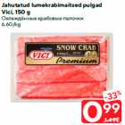 Jahutatud lumekrabimaitsed pulgad
Vici, 150 g
