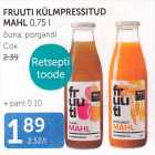 FRUUTI KÜLMPRESSITUD MAHL 0,75 L