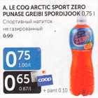 A.LE COQ ARCTIC SPORT ZERO PUNASE GREIBI SPORDIJOOK 0,75 L