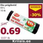 Allahindlus - Eko prügikotid
60 L
10 tk