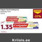 Allahindlus - Colgate Total hambapasta
whitening, fresh
100 ml