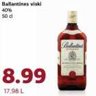 Allahindlus - Ballantines viski
40%
50 cl