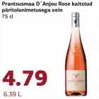 Allahindlus - Prantsusmaa D´Anjou Rose kaitstud
päritolunimetusega vein
75 cl